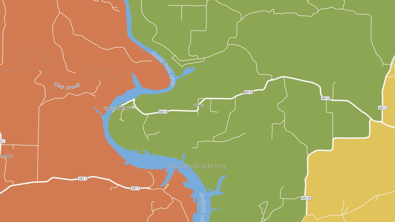 65766, MO Map of Drug-Related Crime Rates