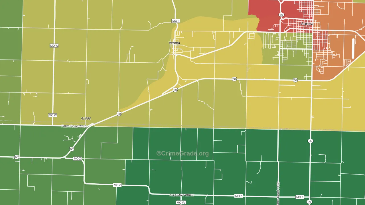 65769, MO Map of Drug-Related Crime Rates