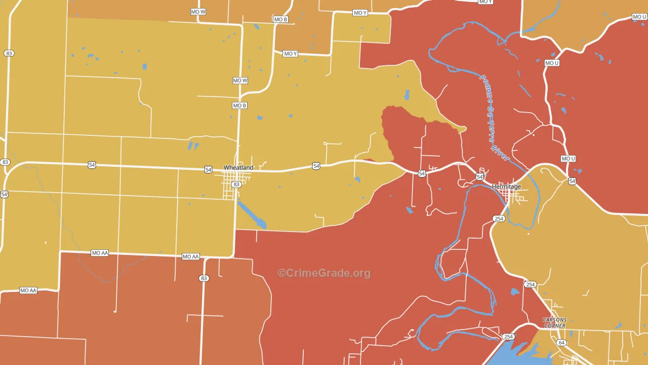 65779, MO Map of Drug-Related Crime Rates