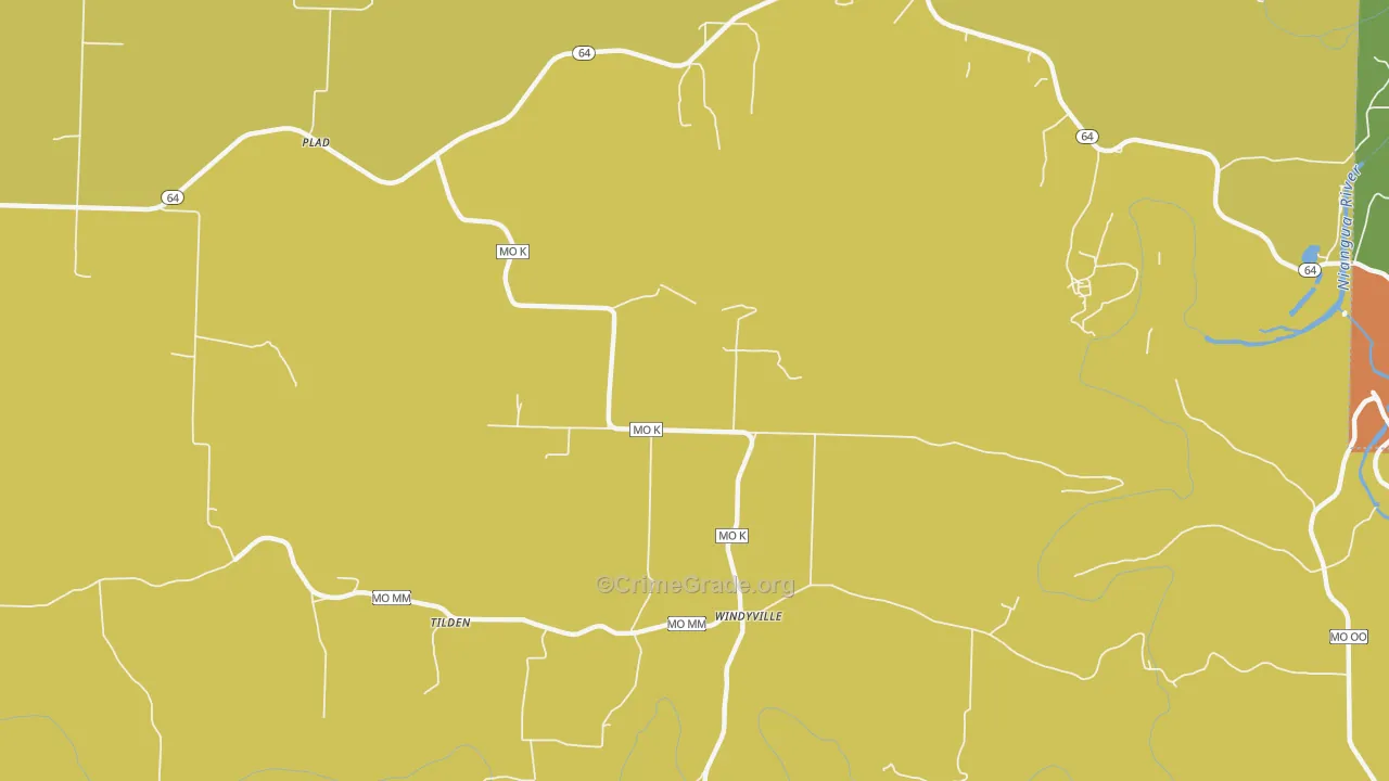 65783, MO Map of Drug-Related Crime Rates