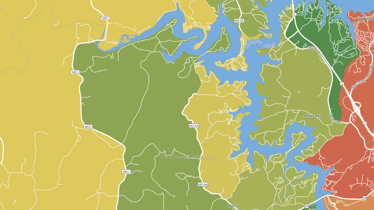 65787, MO Map of Drug-Related Crime Rates