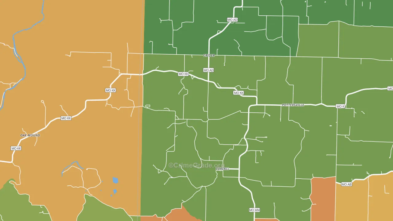 65790, MO Map of Drug-Related Crime Rates