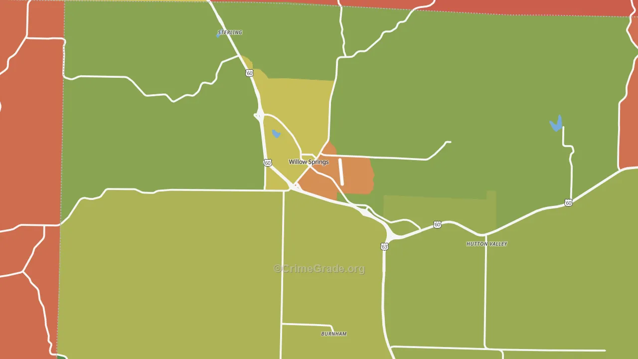 65793, MO Map of Drug-Related Crime Rates