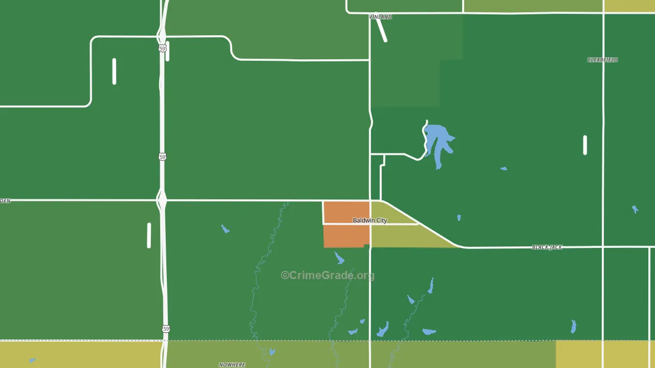 66006, KS Map of Drug-Related Crime Rates