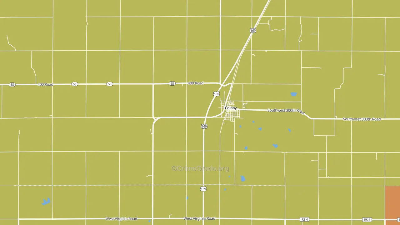 66015, KS Map of Drug-Related Crime Rates