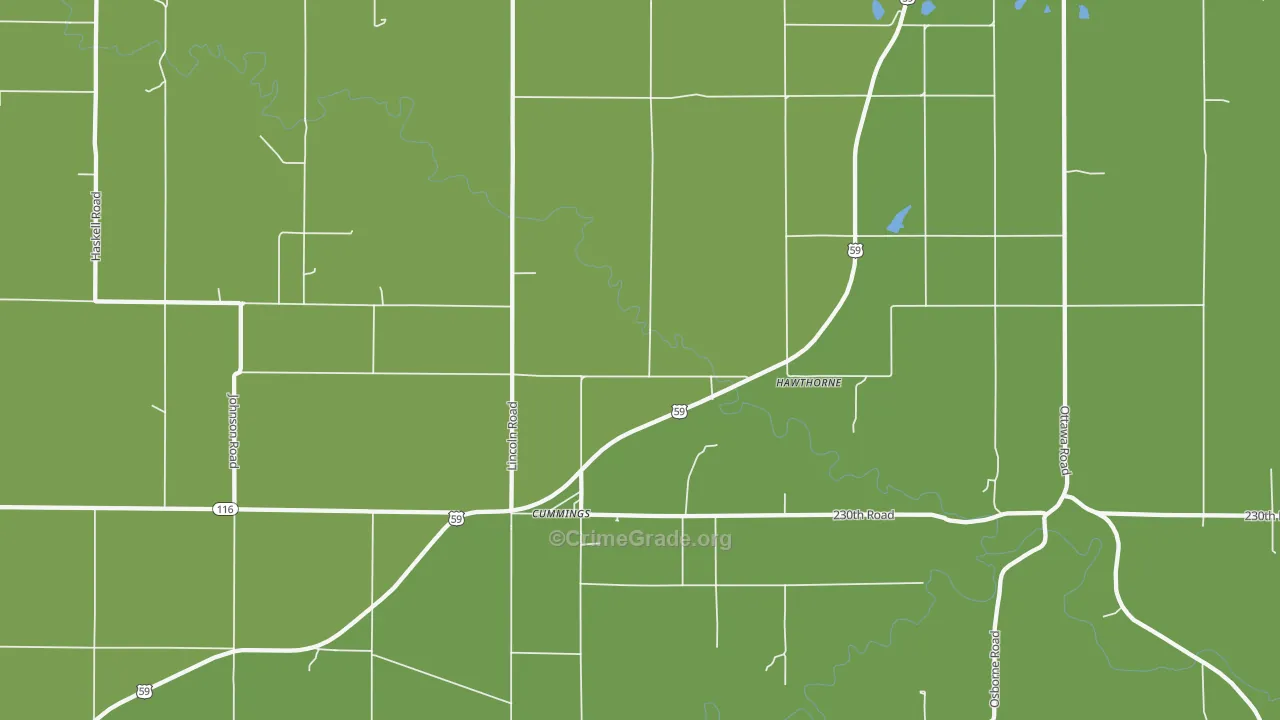 66016, KS Map of Drug-Related Crime Rates
