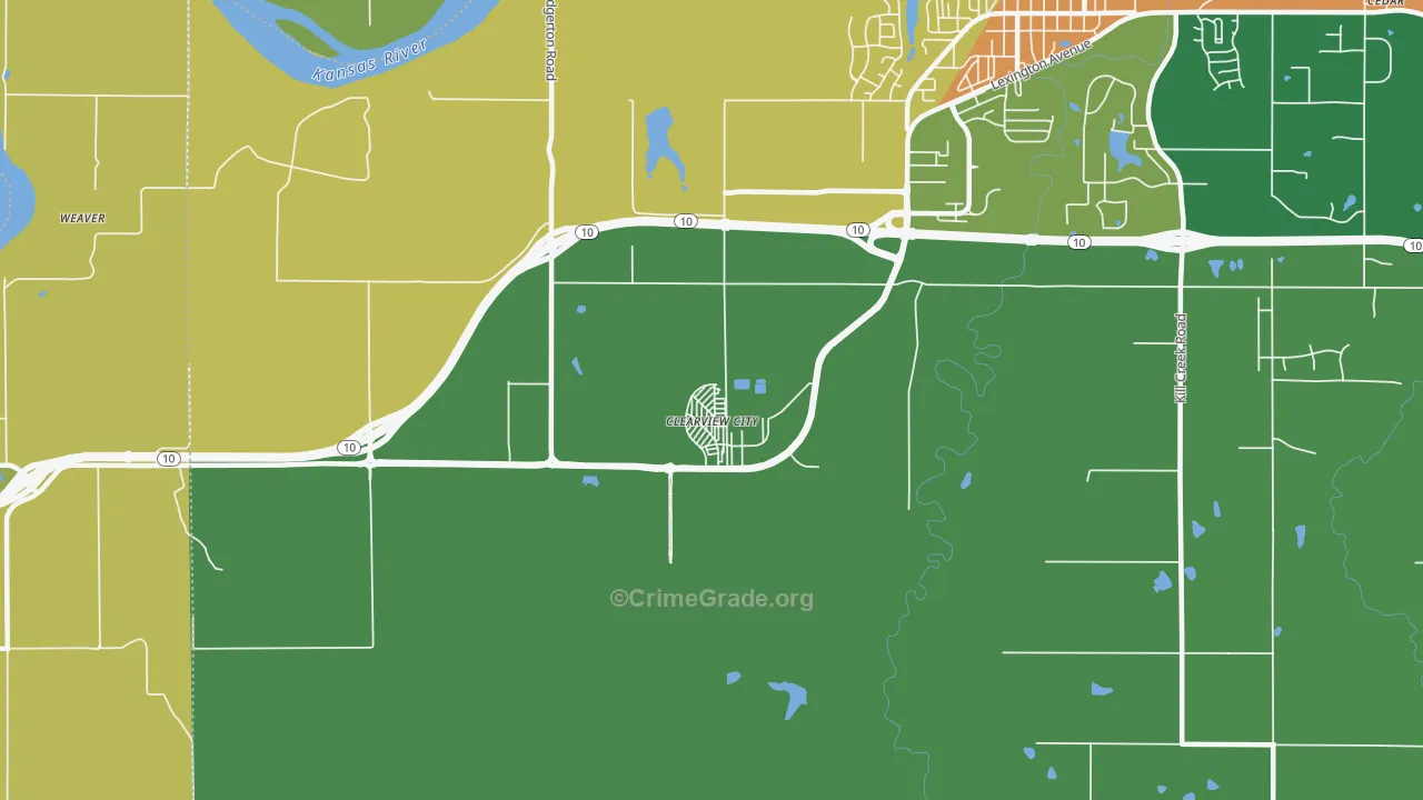 66019, KS Map of Drug-Related Crime Rates