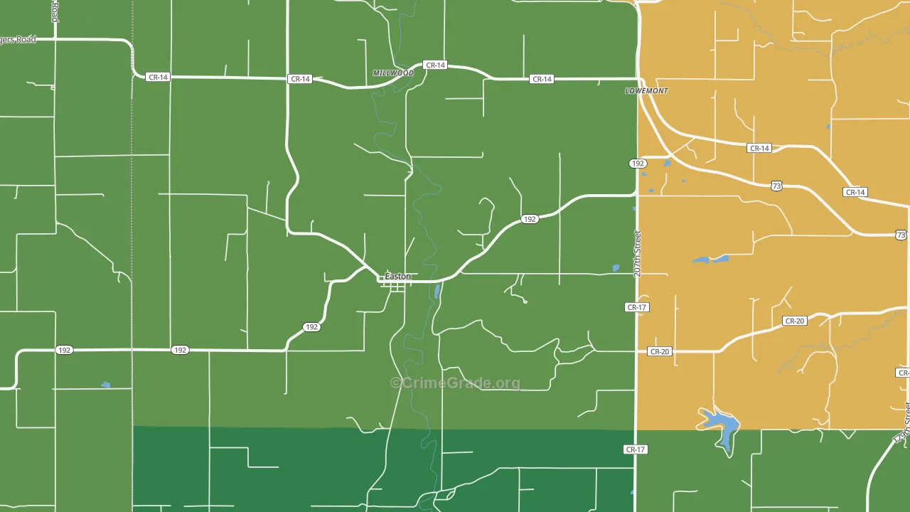 66020, KS Map of Drug-Related Crime Rates
