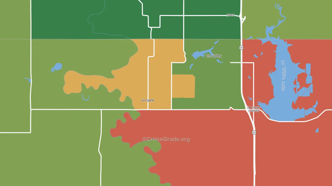 66040, KS Map of Drug-Related Crime Rates
