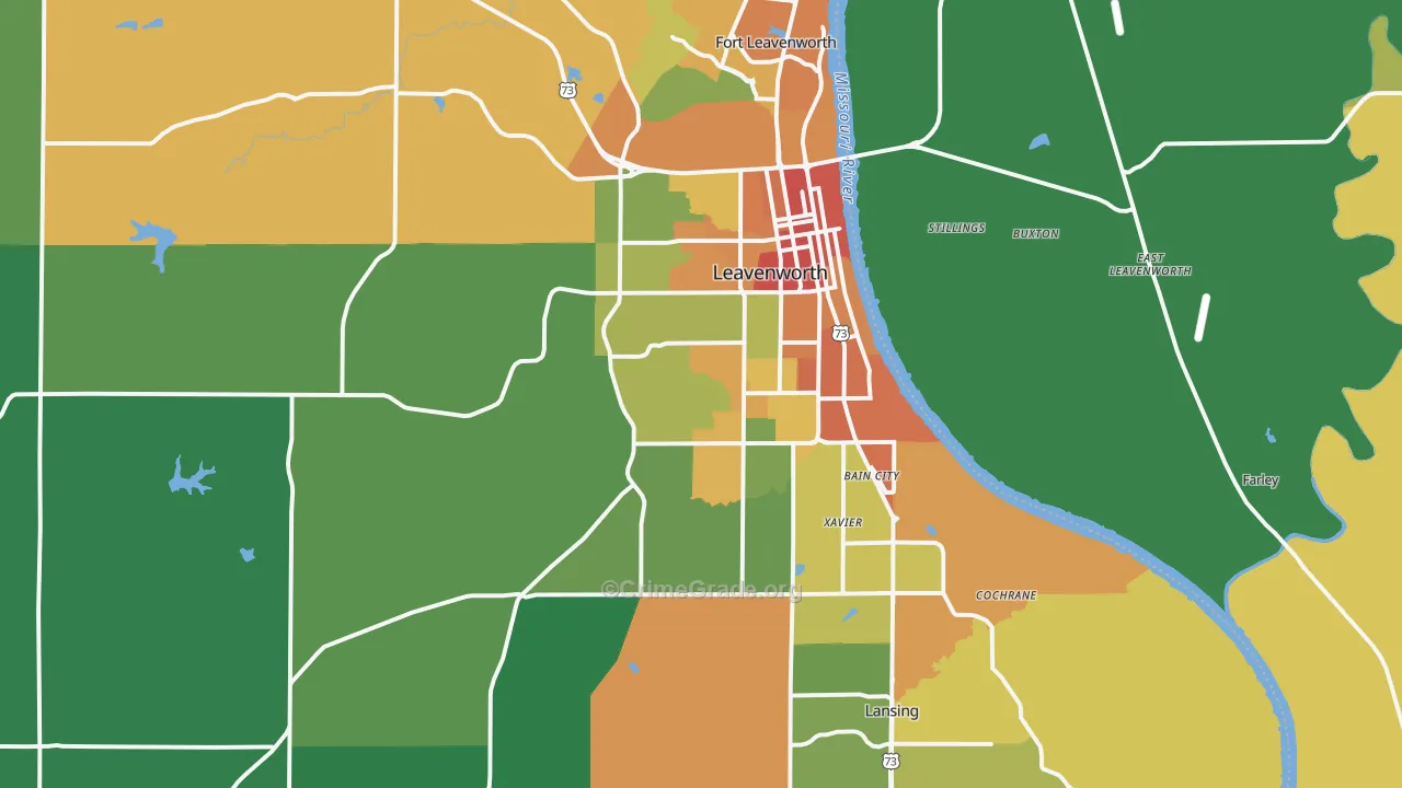 66048, KS Map of Drug-Related Crime Rates