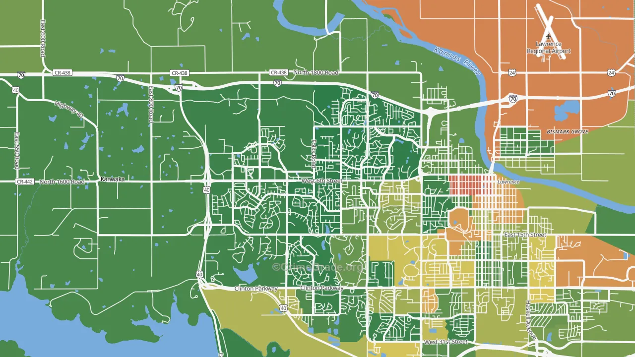 66049, KS Map of Drug-Related Crime Rates