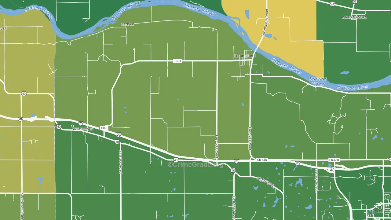 66050, KS Map of Drug-Related Crime Rates