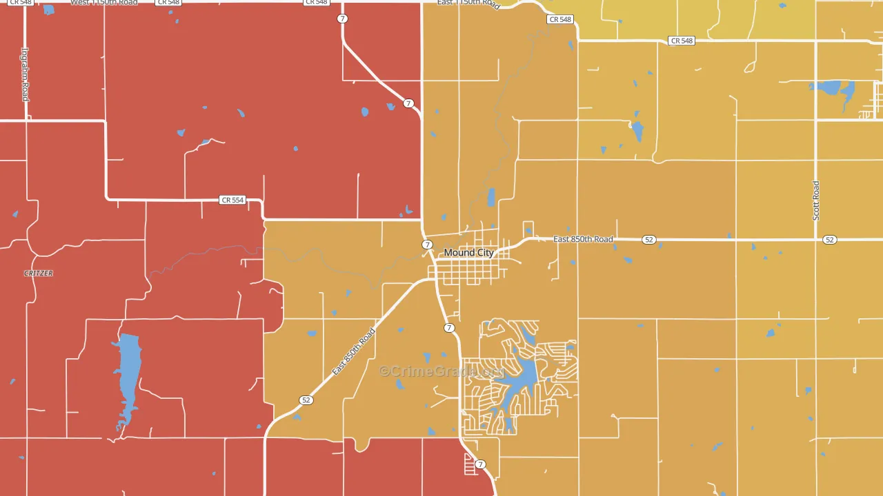 66056, KS Map of Drug-Related Crime Rates