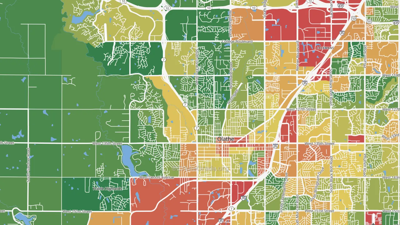 66061, KS Map of Drug-Related Crime Rates