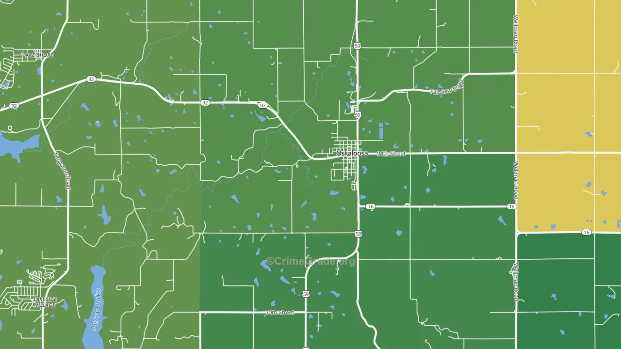 66066, KS Map of Drug-Related Crime Rates