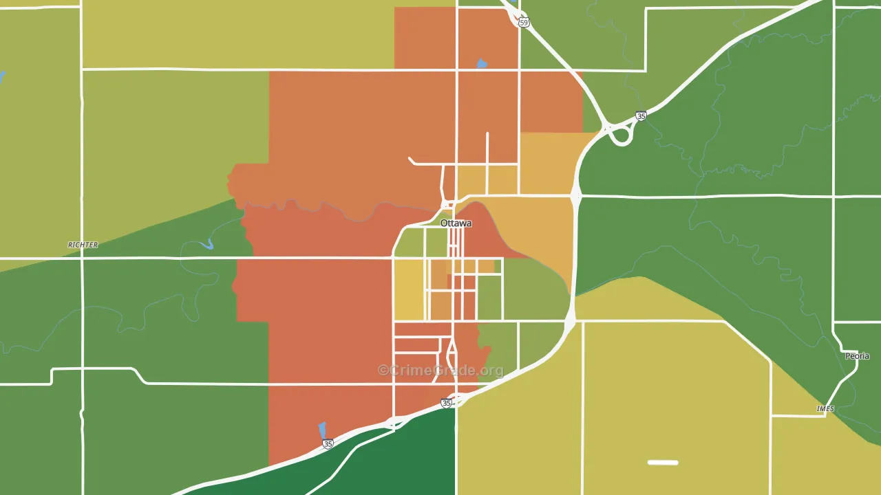 66067, KS Map of Drug-Related Crime Rates