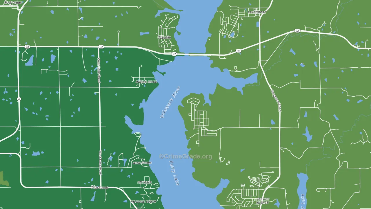 66070, KS Map of Drug-Related Crime Rates