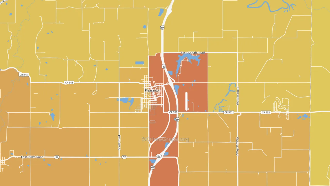 66075, KS Map of Drug-Related Crime Rates