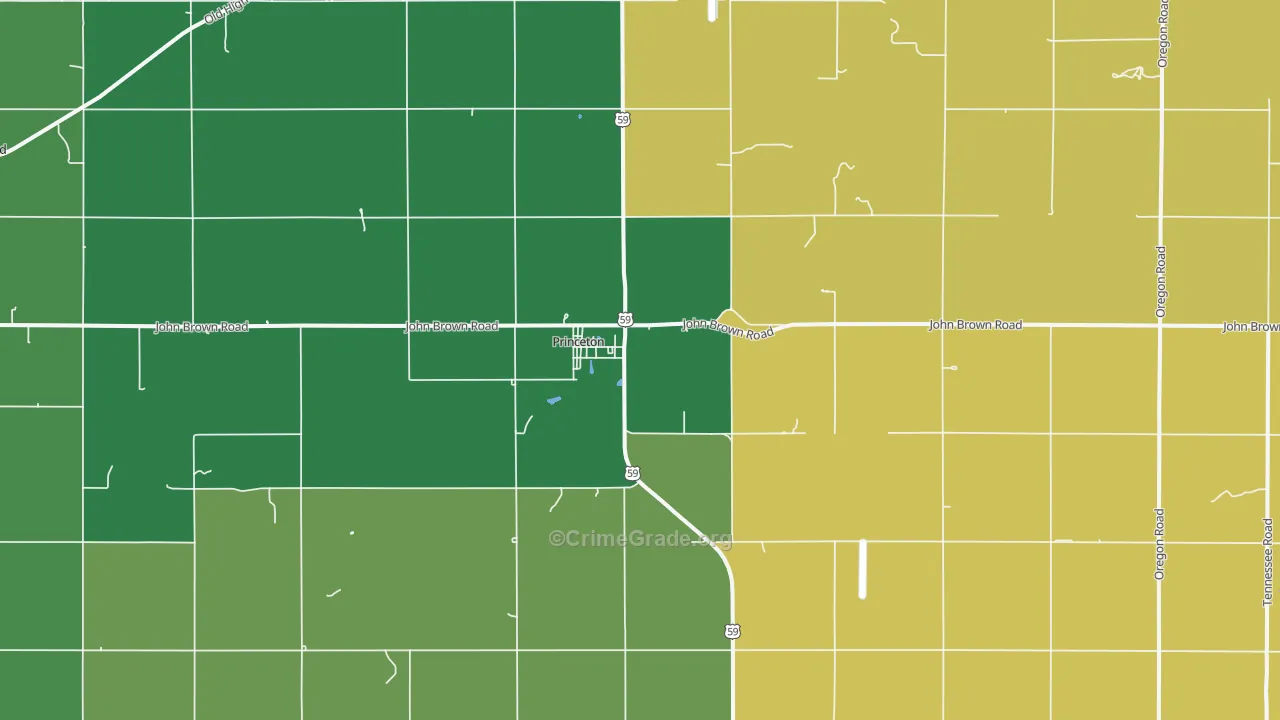 66078, KS Map of Drug-Related Crime Rates