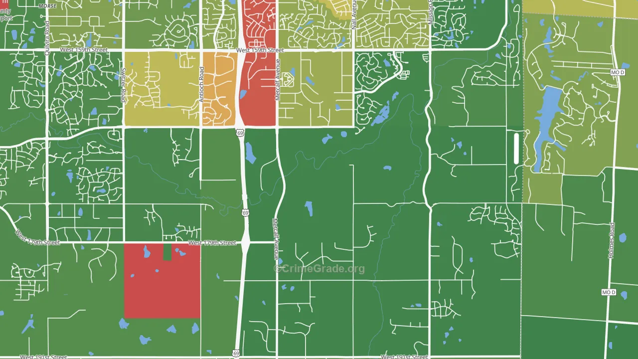 66085, KS Map of Drug-Related Crime Rates