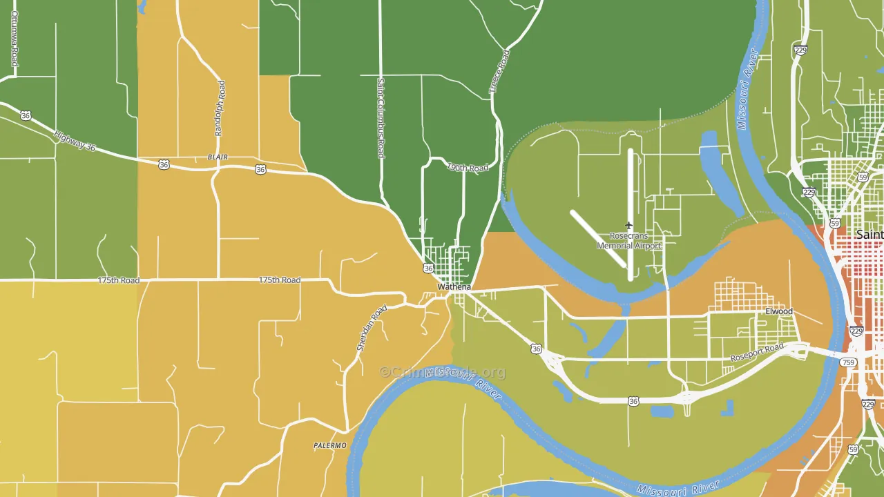 66090, KS Map of Drug-Related Crime Rates
