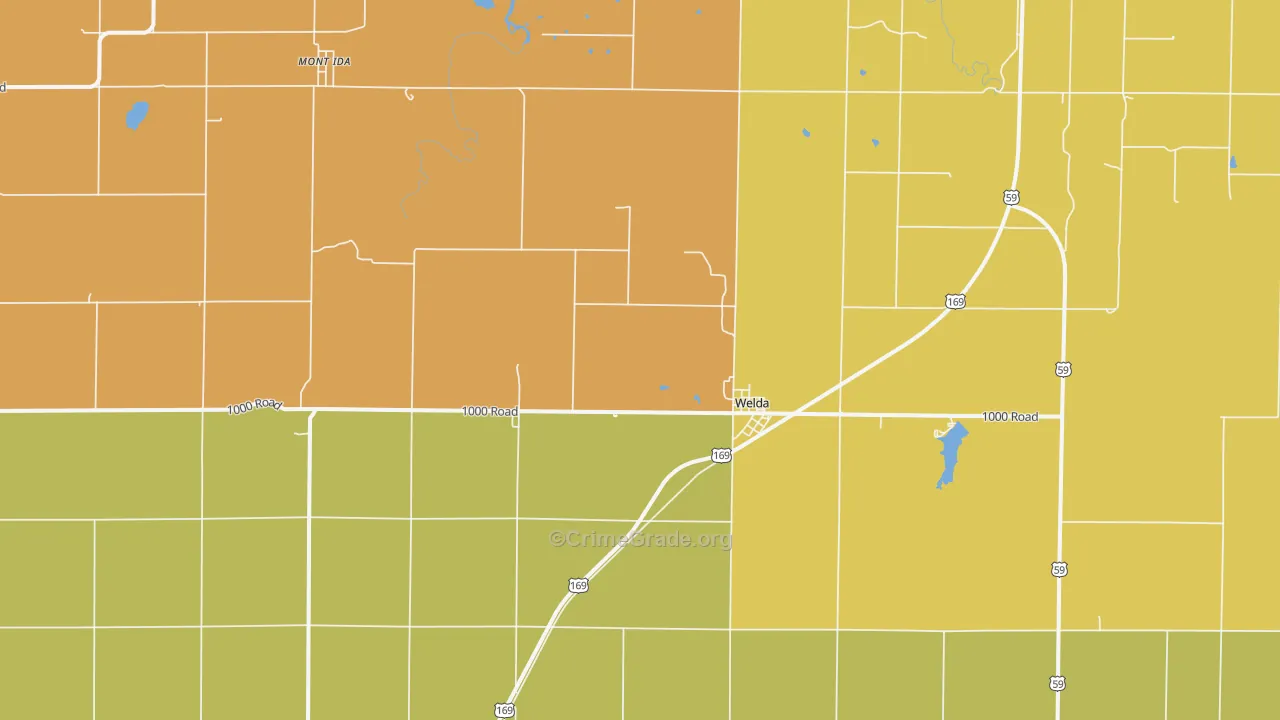 66091, KS Map of Drug-Related Crime Rates