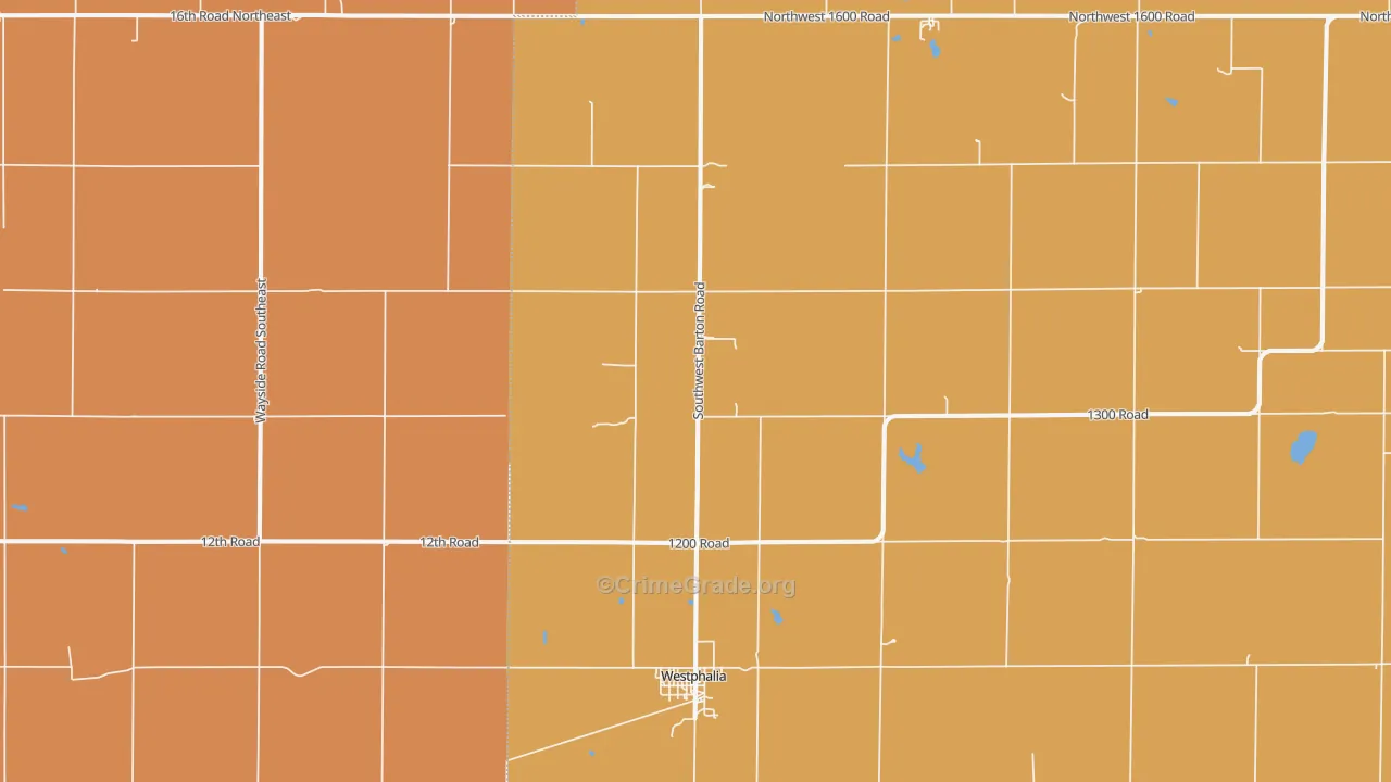 66093, KS Map of Drug-Related Crime Rates