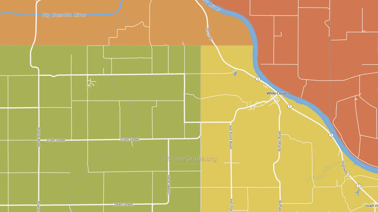 66094, KS Map of Drug-Related Crime Rates