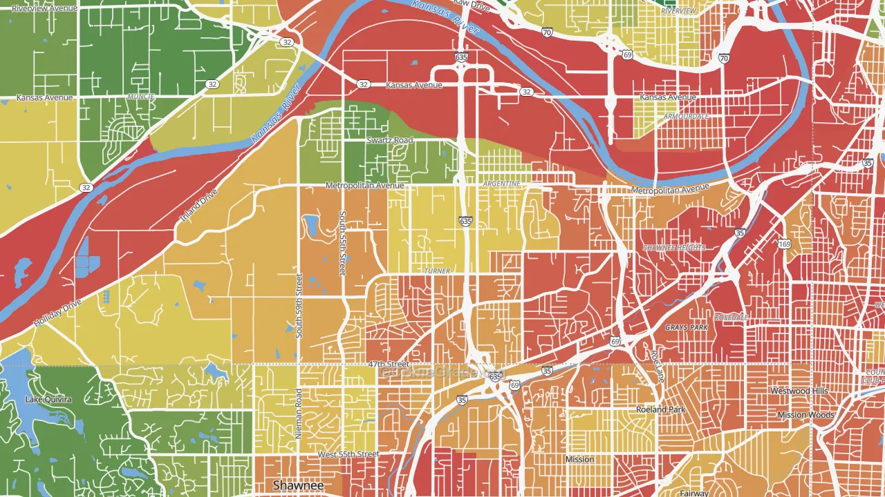 66106, KS Map of Drug-Related Crime Rates