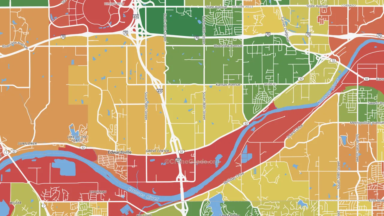 66111, KS Map of Drug-Related Crime Rates