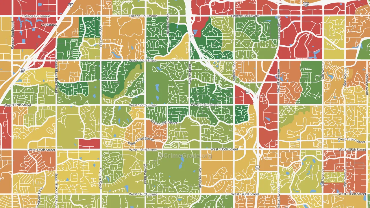 66213, KS Map of Drug-Related Crime Rates