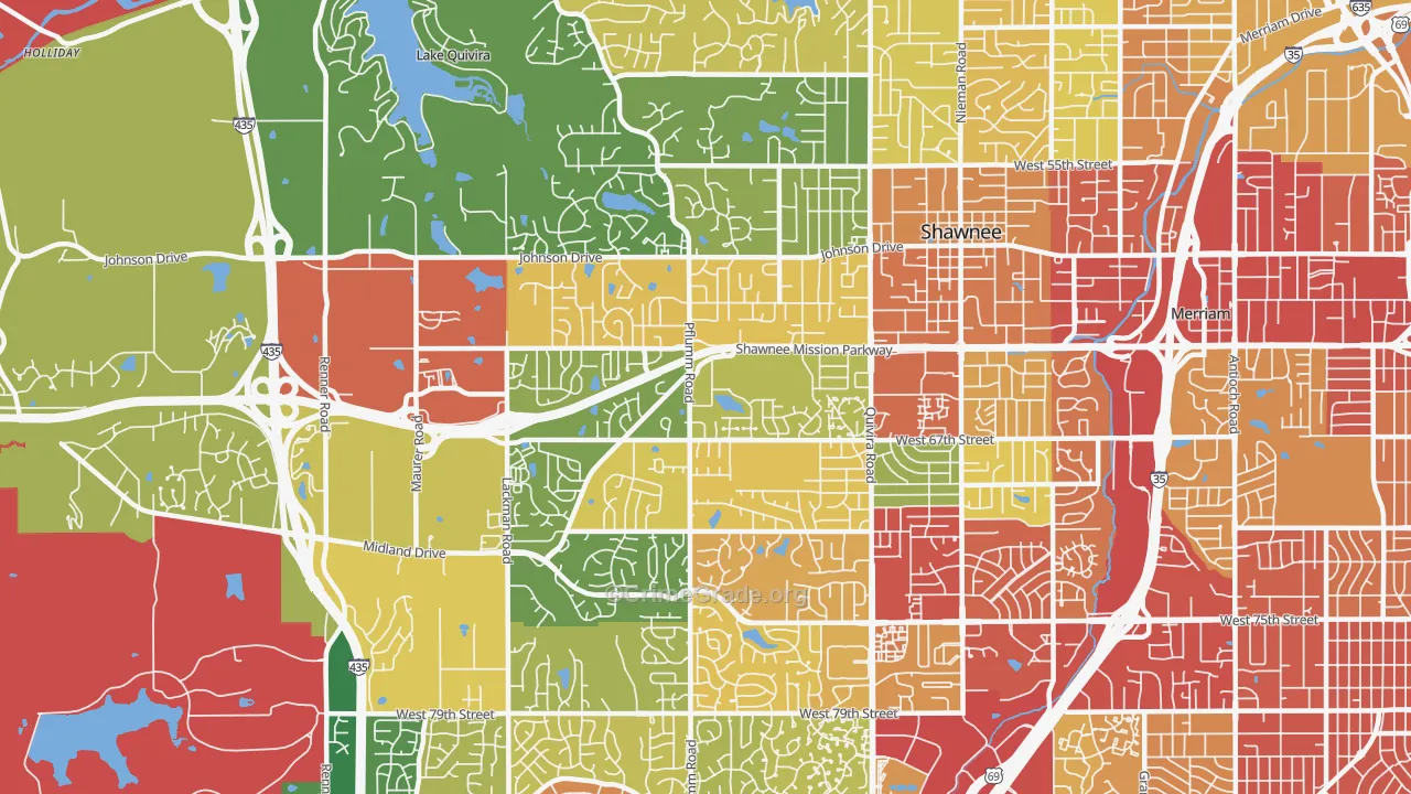 66216, KS Map of Drug-Related Crime Rates