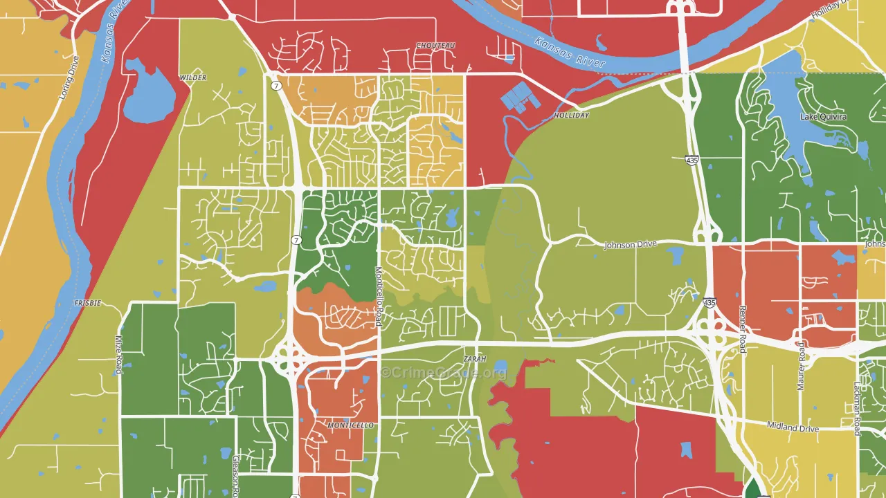 66218, KS Map of Drug-Related Crime Rates