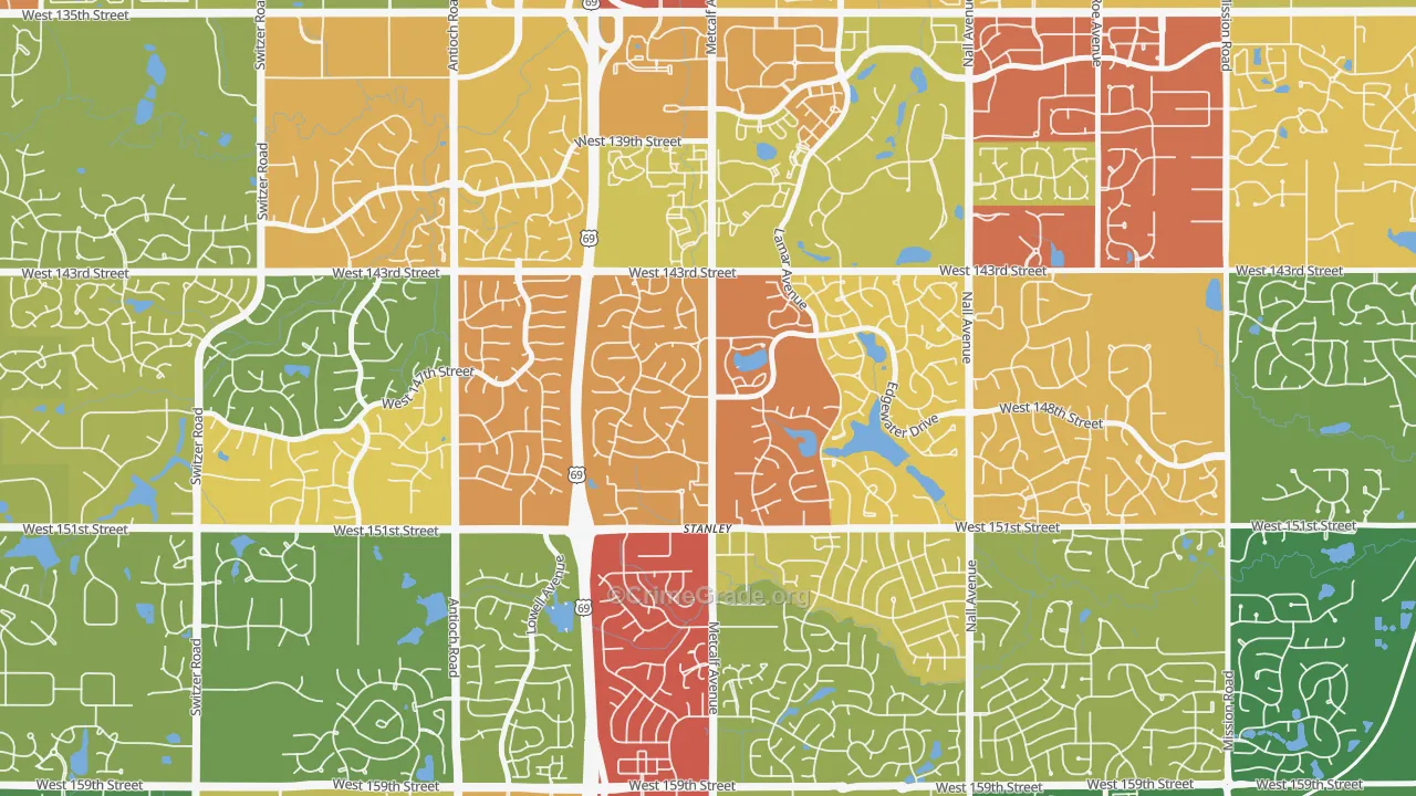 66223, KS Map of Drug-Related Crime Rates