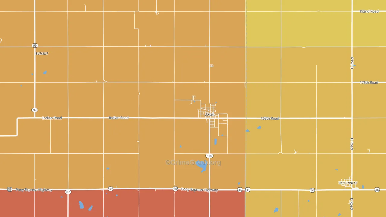 66403, KS Map of Drug-Related Crime Rates