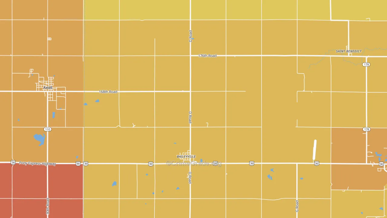 66404, KS Map of Drug-Related Crime Rates