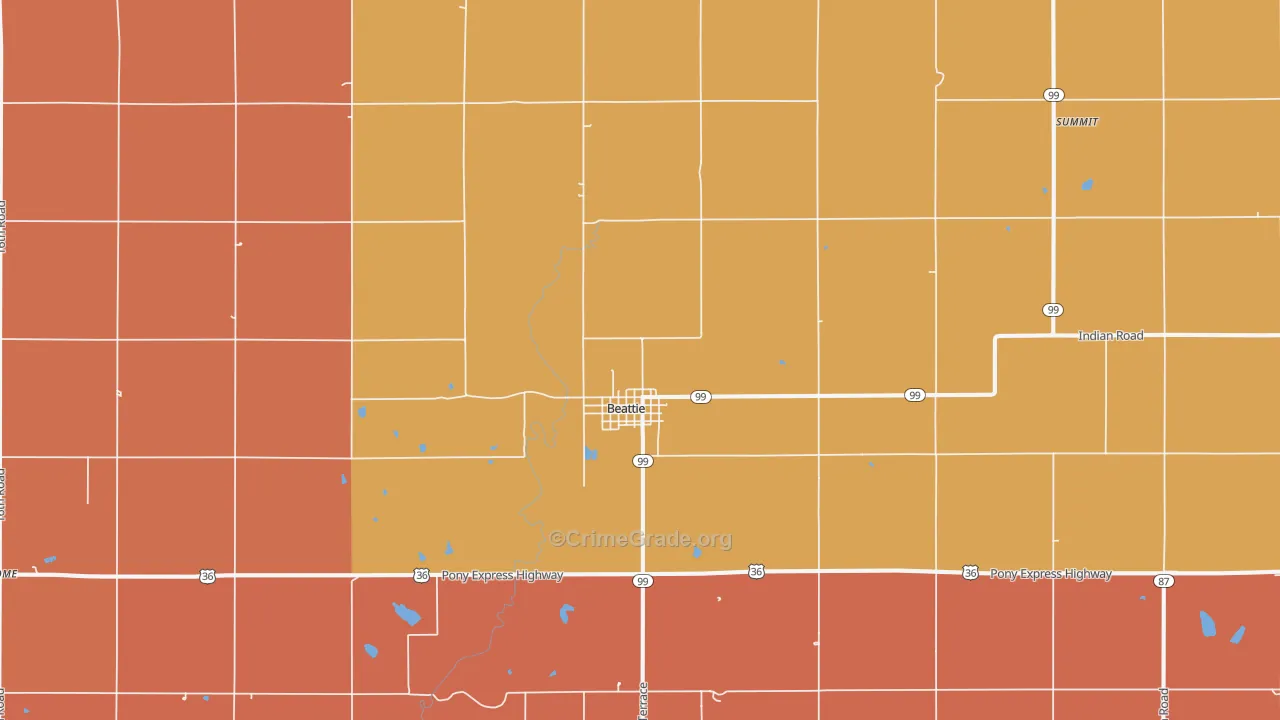 66406, KS Map of Drug-Related Crime Rates