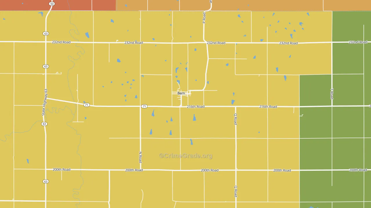 66408, KS Map of Drug-Related Crime Rates