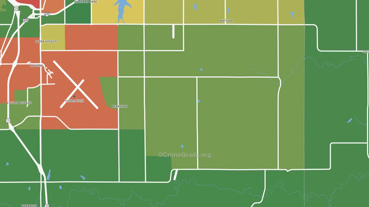 66409, KS Map of Drug-Related Crime Rates
