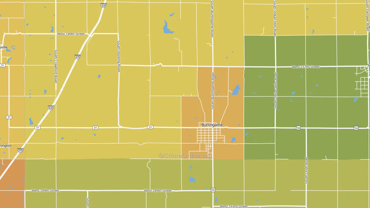 66413, KS Map of Drug-Related Crime Rates