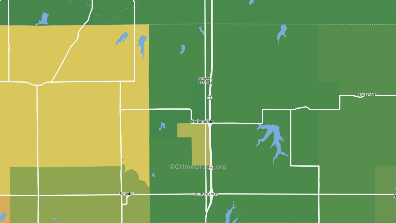 66414, KS Map of Drug-Related Crime Rates