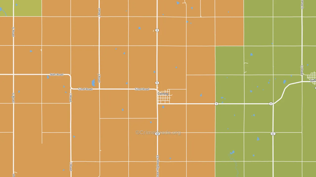 66417, KS Map of Drug-Related Crime Rates