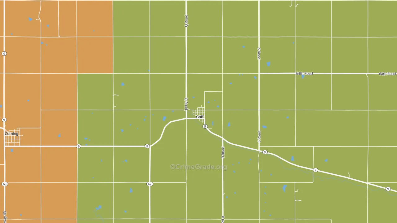 66428, KS Map of Drug-Related Crime Rates