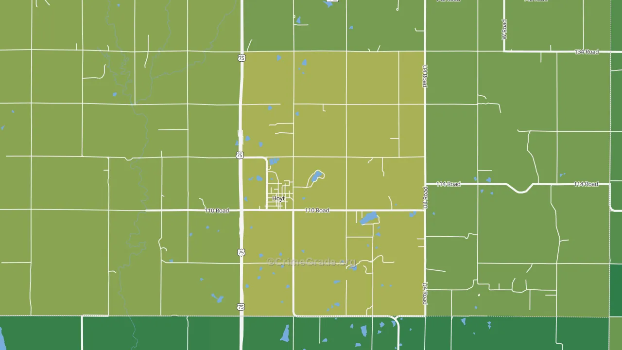66440, KS Map of Drug-Related Crime Rates
