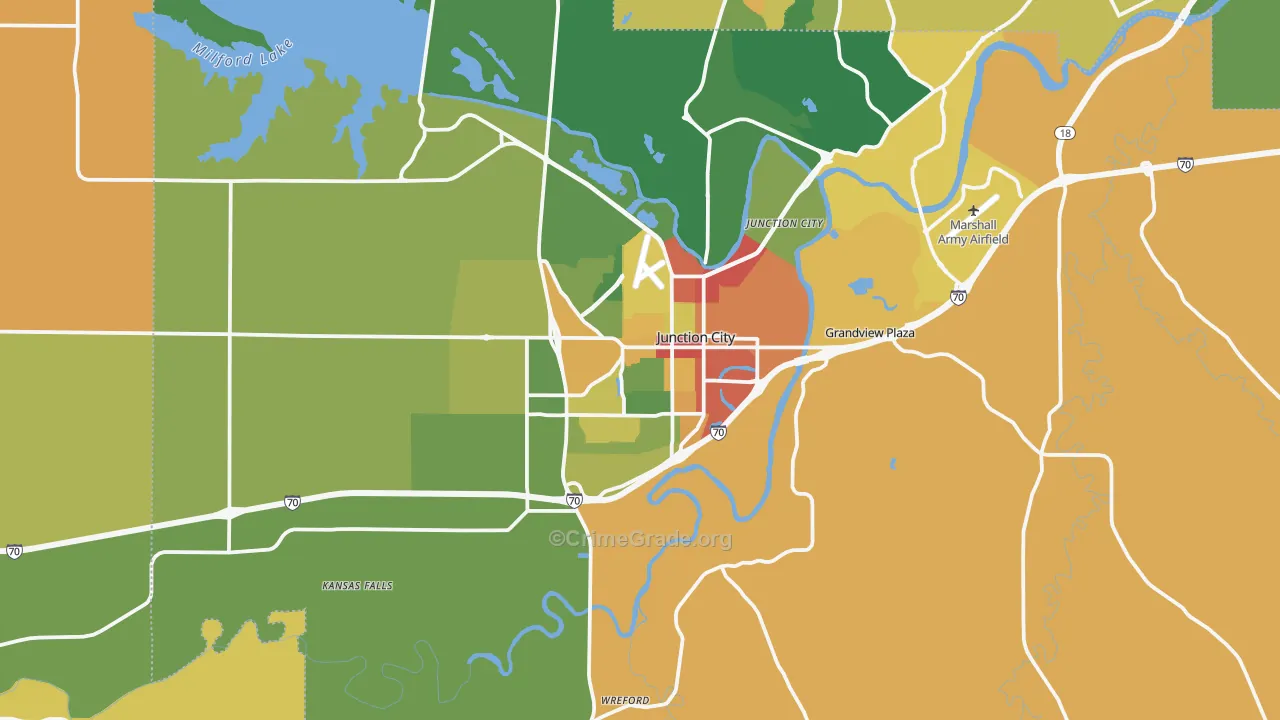 66441, KS Map of Drug-Related Crime Rates
