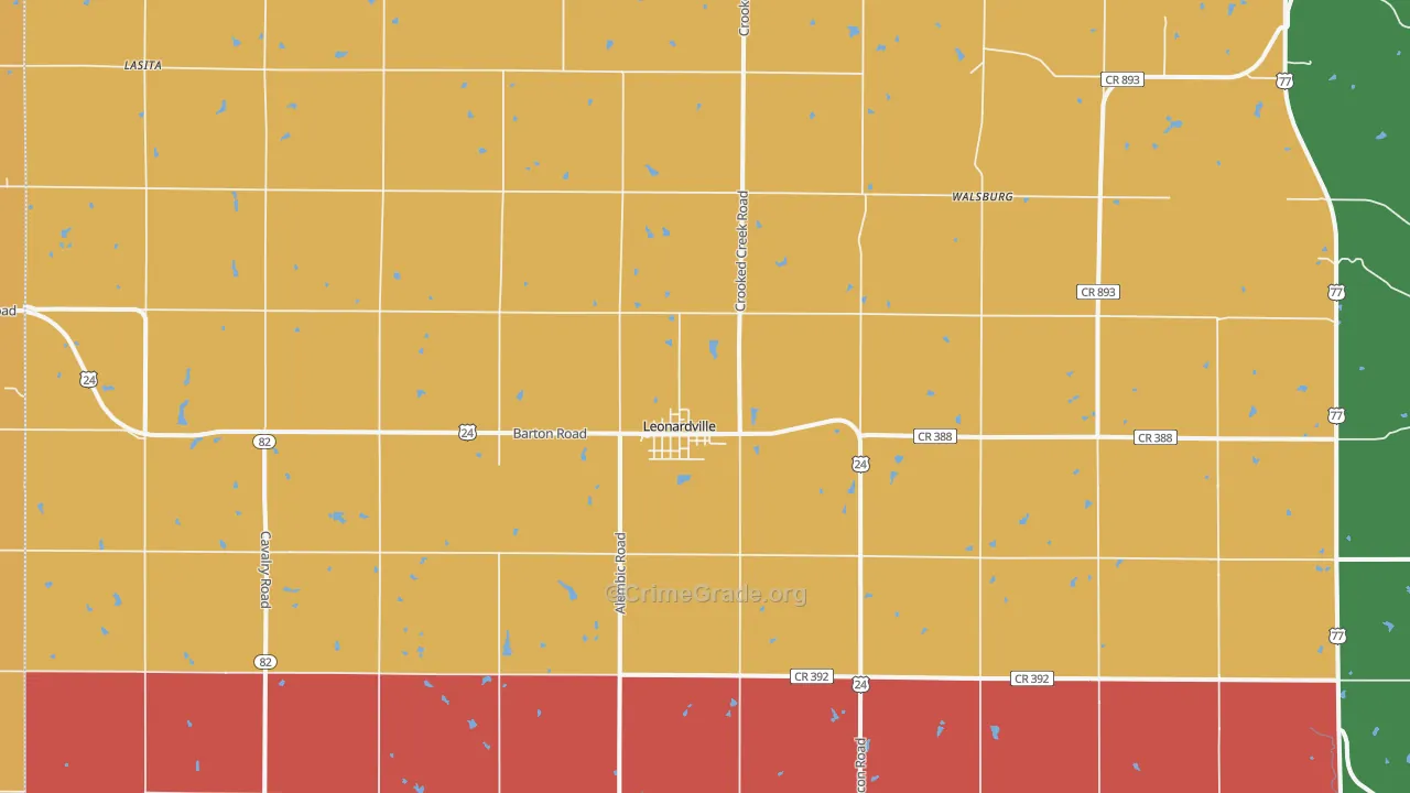66449, KS Map of Drug-Related Crime Rates