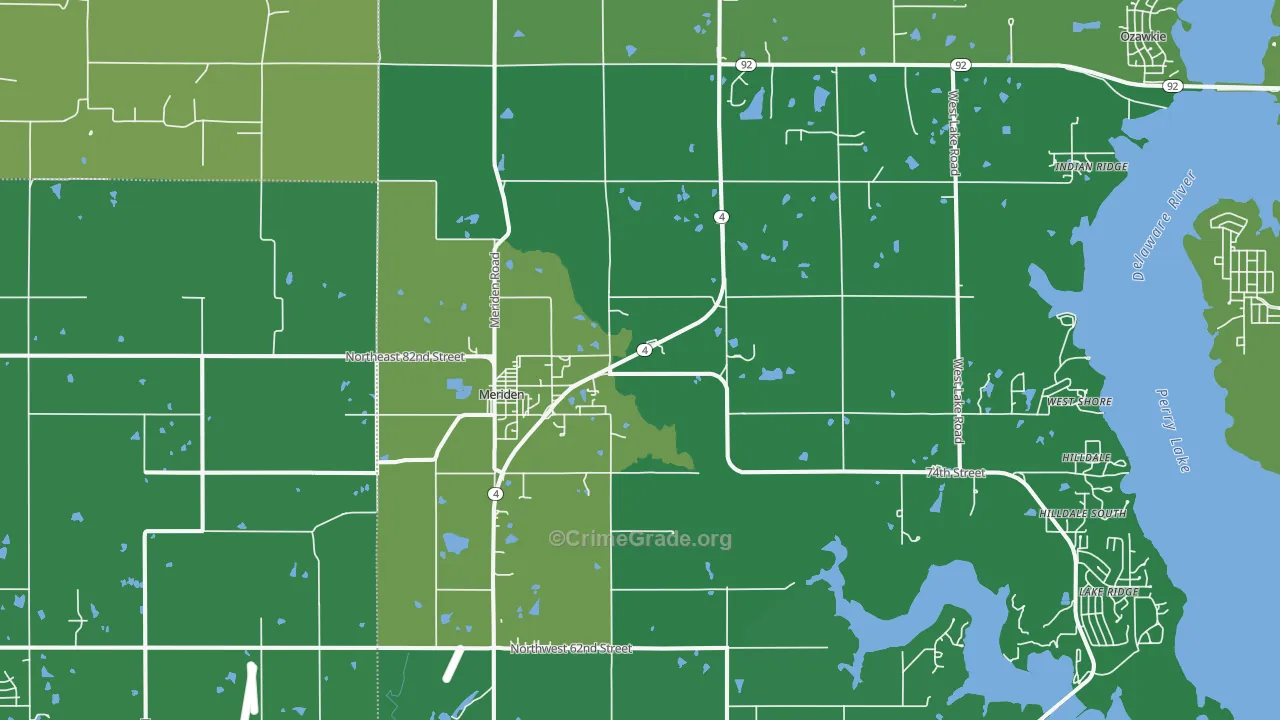 66512, KS Map of Drug-Related Crime Rates