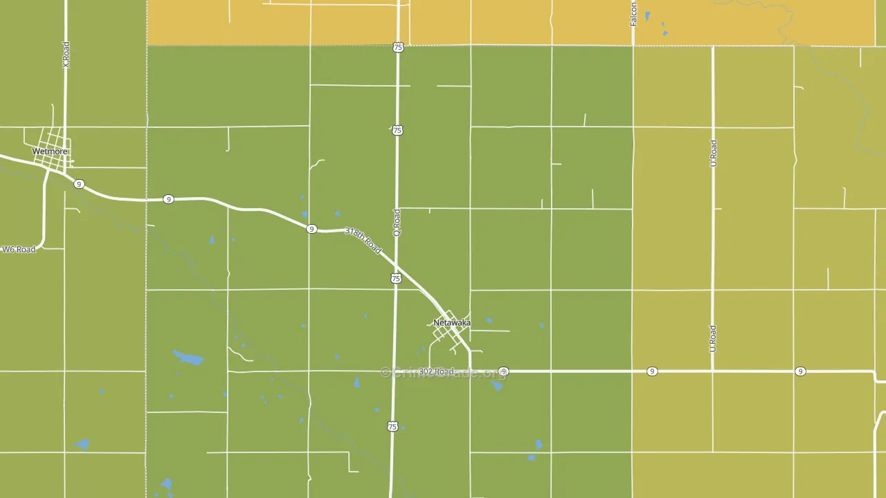 66516, KS Map of Drug-Related Crime Rates