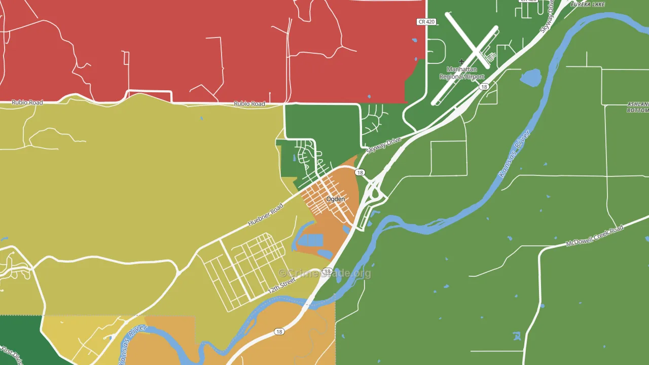66517, KS Map of Drug-Related Crime Rates