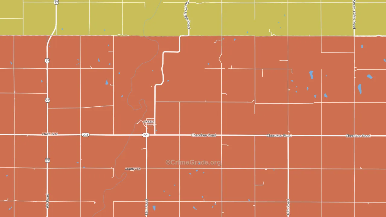 66518, KS Map of Drug-Related Crime Rates